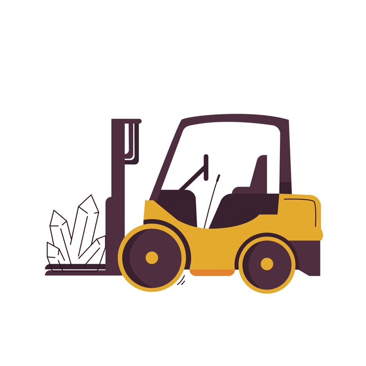 Illustrazione Industria Forklift Vectorize e grande illustrazione