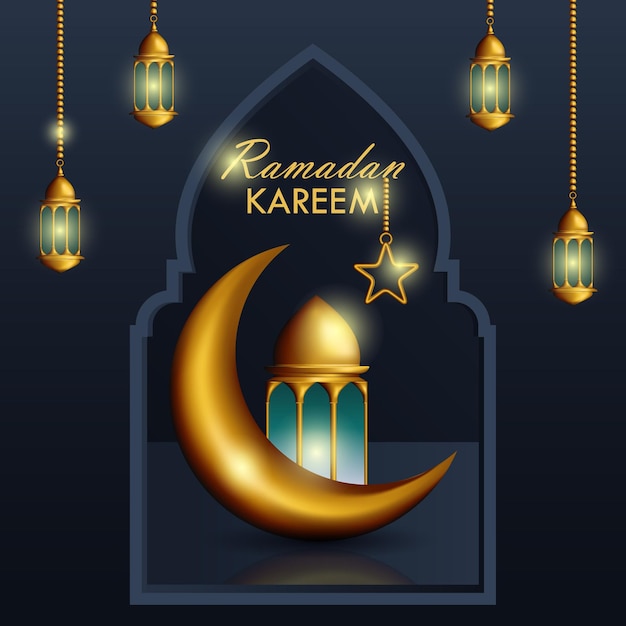 Illustrazione islamica del Ramadan Kareem