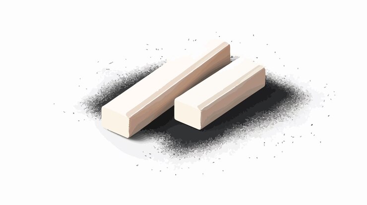 Vettore illustrazione isolata vettoriale a gesso bianco per presentazioni e disegni educativi