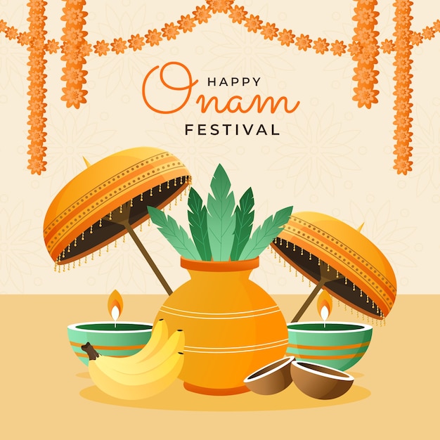 Illustrazione onam sfumata