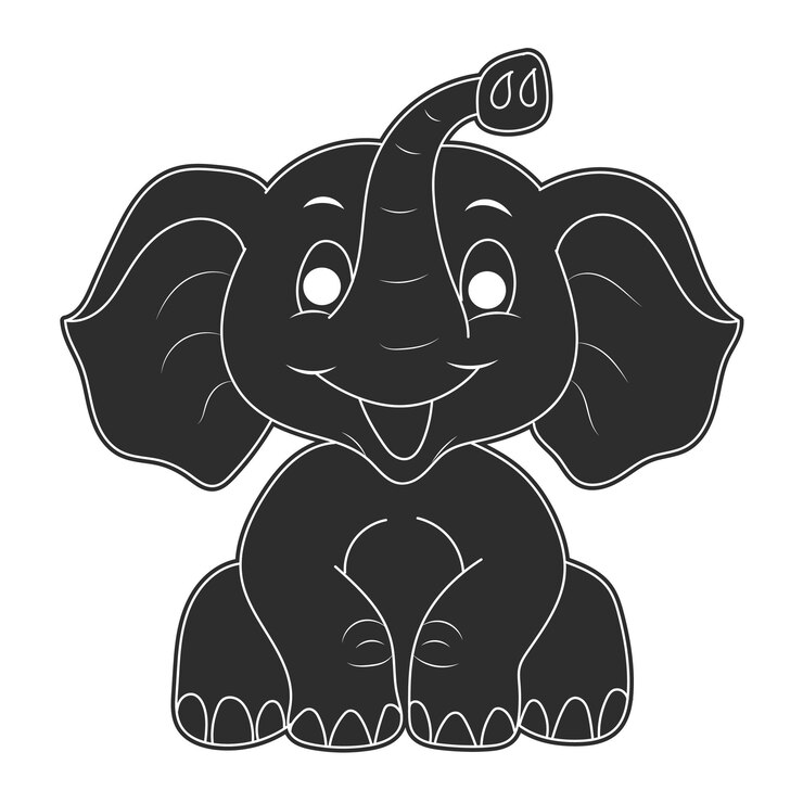 Illustrazione per bambini unicorno line art per libro da colorare per bambini