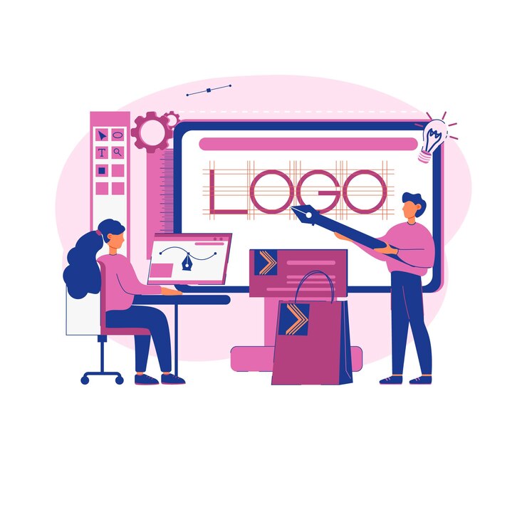 Vettore illustrazione per la creazione di brand e corporate identity
