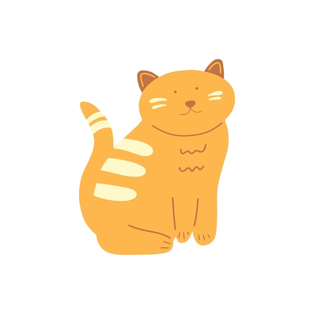 Illustrazione per la cura degli animali domestici brillantemente carina del gatto