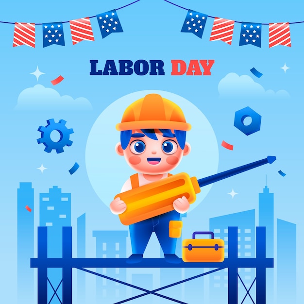 Illustrazione per noi festa del lavoro
