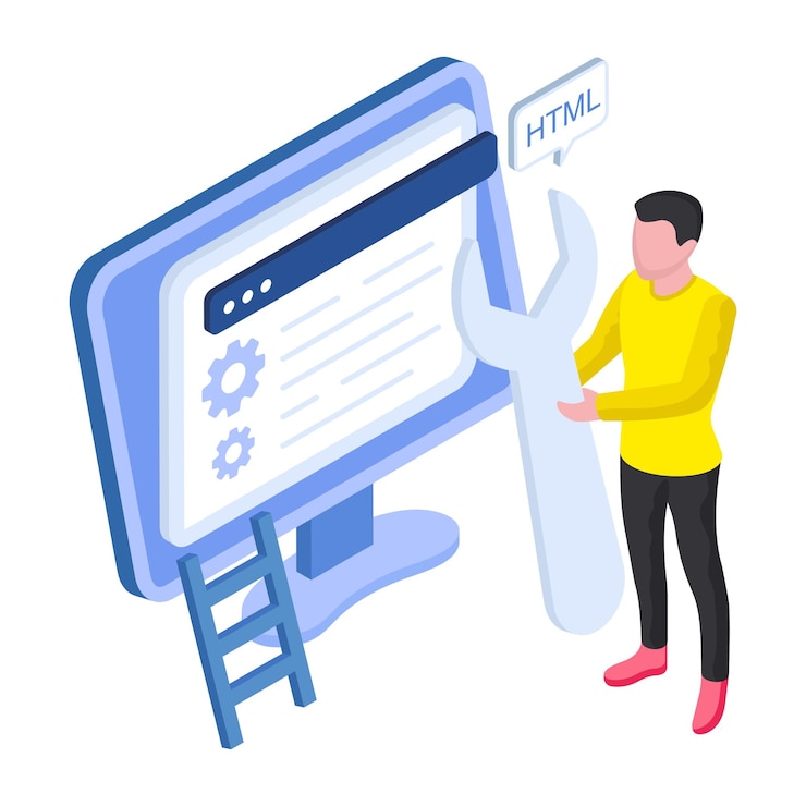 Vettore illustrazione perfetta del design della riparazione web