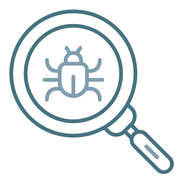 Illustrazione piana del bug di ricerca