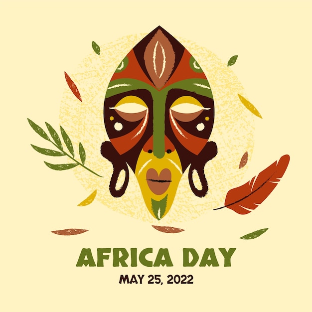 Illustrazione piatta del giorno dell'Africa