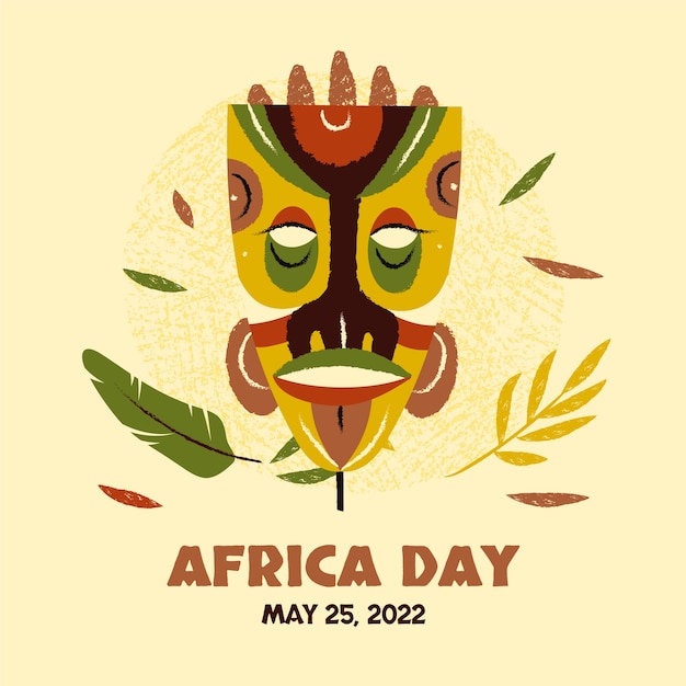 Illustrazione piatta del giorno dell'Africa