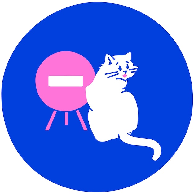 Illustrazione piatta del messaggio di errore del gatto sorprendente