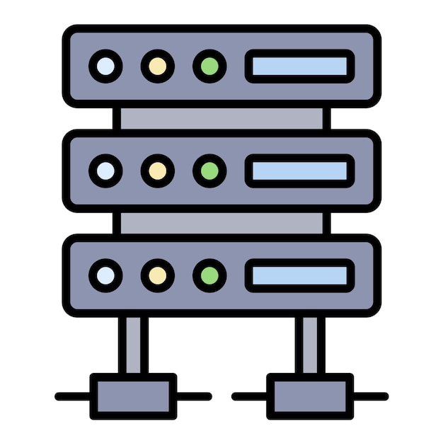 Illustrazione piatta del server