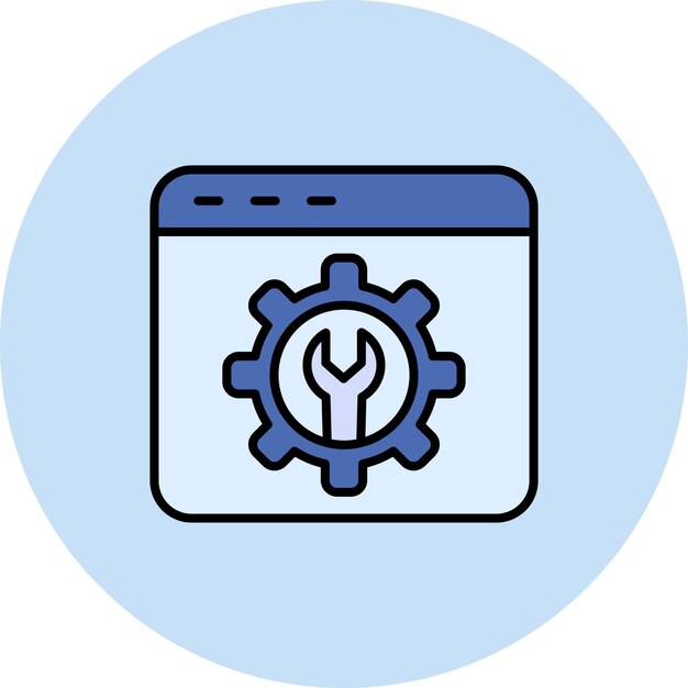 Illustrazione piatta della configurazione web