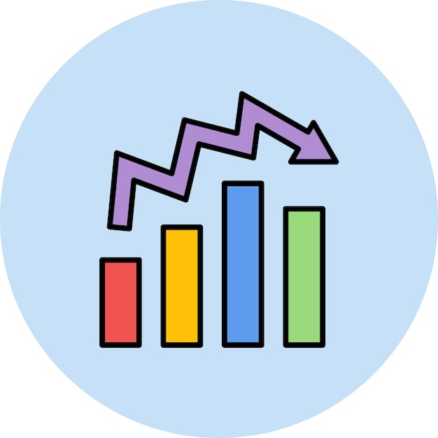 Illustrazione piatta delle statistiche