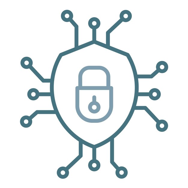 Illustrazione piatta di sicurezza dei dati