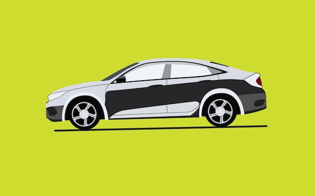 Illustrazione piatta di un'auto