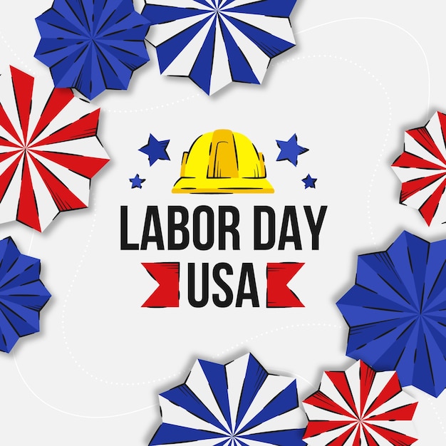 Illustrazione piatta per la celebrazione della festa del lavoro