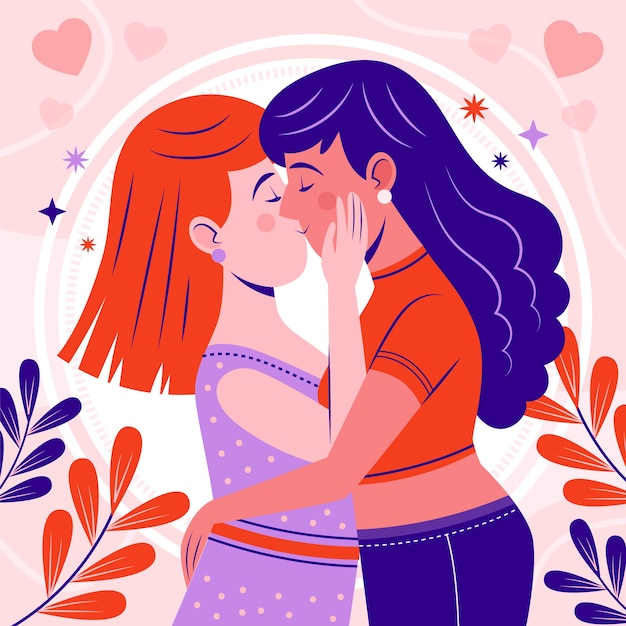 Illustrazione piatta per San Valentino