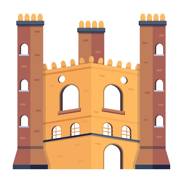 Illustrazione piatta premium della torre di Broadway