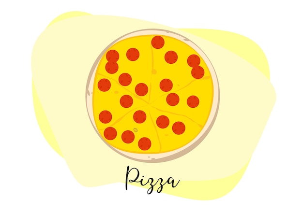 Illustrazione Pizza Peperoni