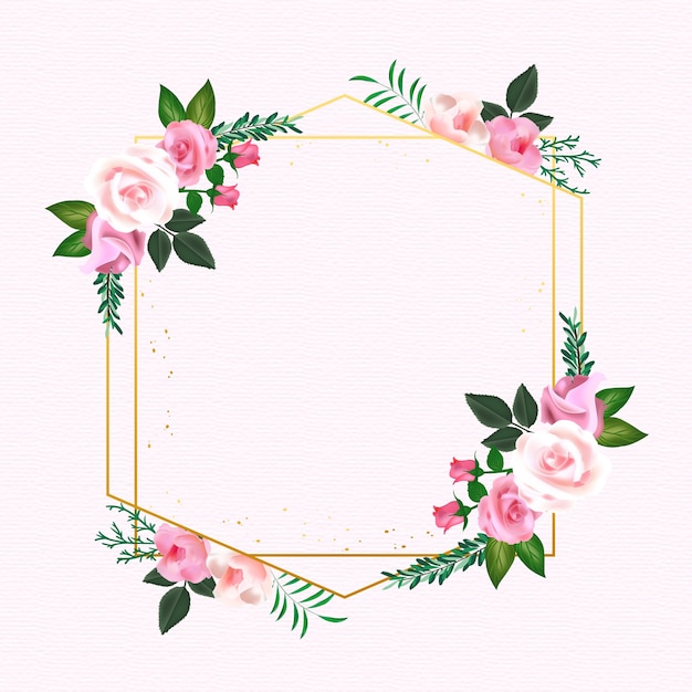 Illustrazione realistica della cornice del giorno rosa
