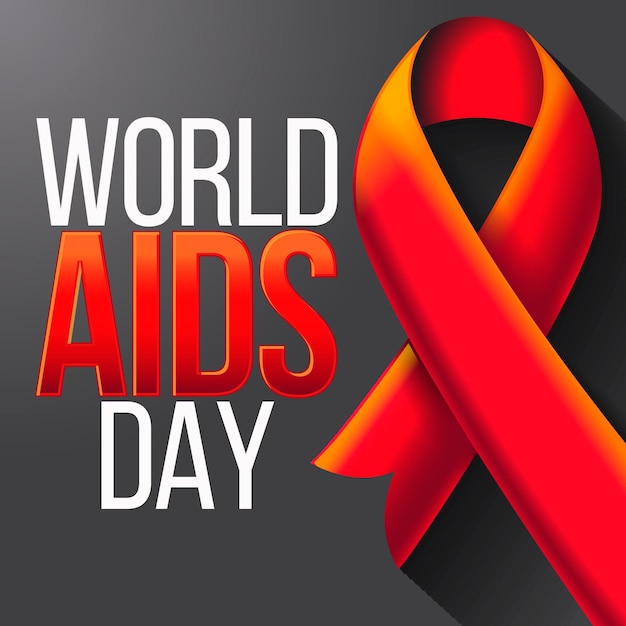 Illustrazione realistica della Giornata Mondiale dell'AIDS