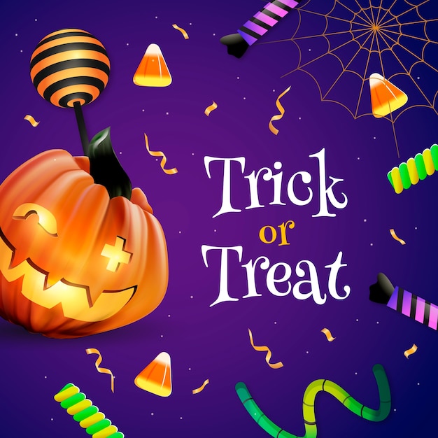 Illustrazione realistica di Halloween