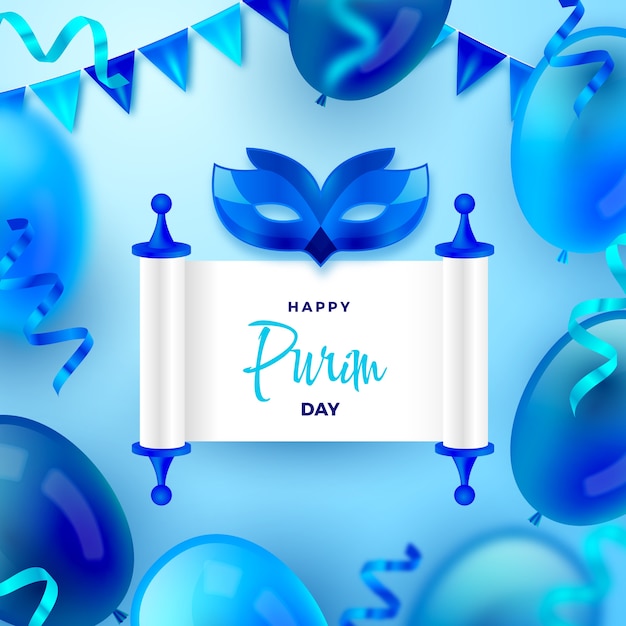 Illustrazione realistica di purim