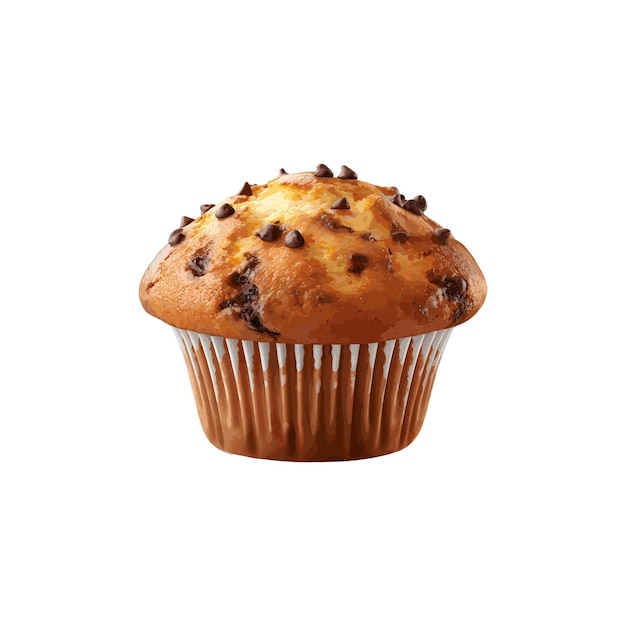illustrazione realistica di vettore della torta del muffin