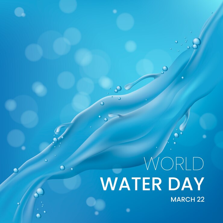 Vettore illustrazione realistica per la giornata mondiale dell'acqua