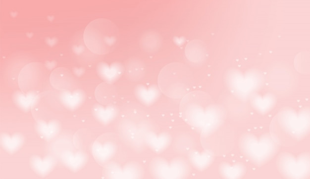 Illustrazione rosa del fondo dei cuori