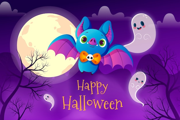 Illustrazione sfumata per la celebrazione di Halloween
