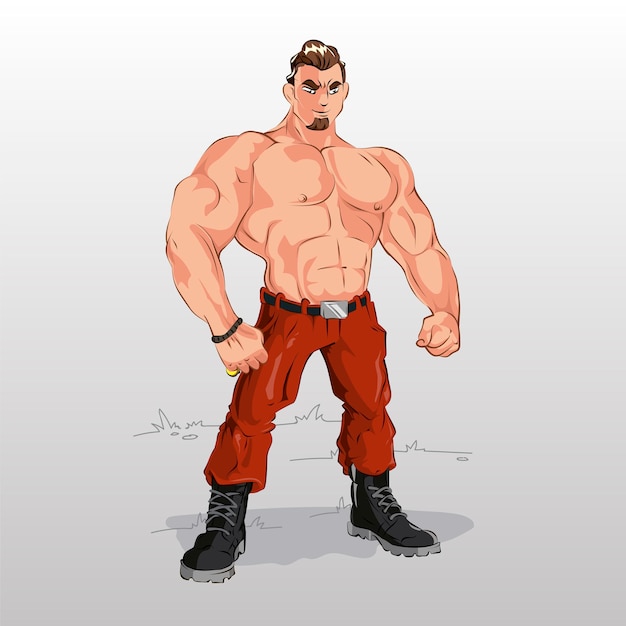 Illustrazione sul personaggio dell'eroe Ragazzo supereroe illustrazione vettoriale su uno sfondo