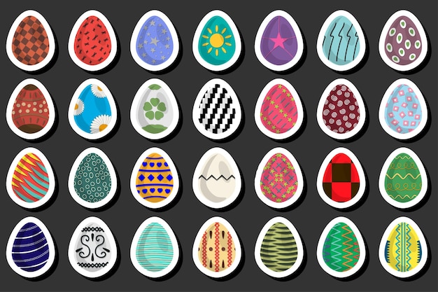 Illustrazione sul tema celebrazione festa di Pasqua con caccia colorate uova luminose