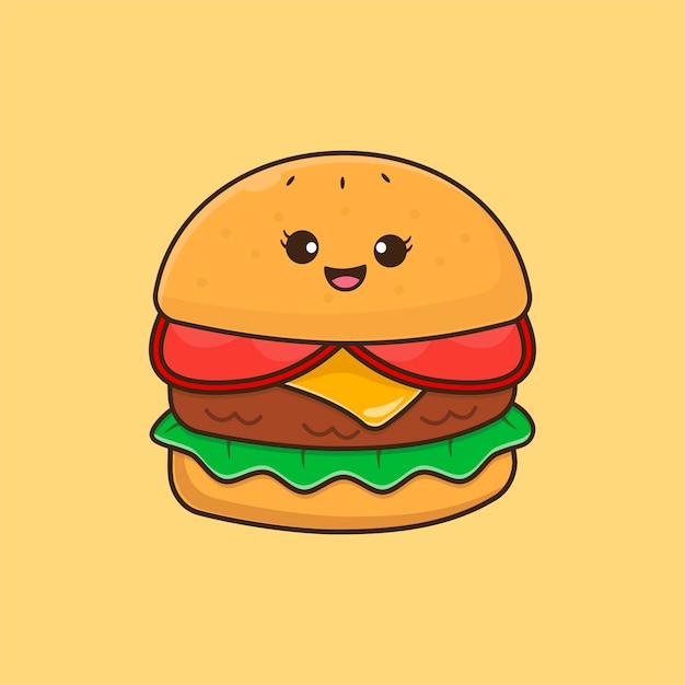 Illustrazione sveglia dell'hamburger