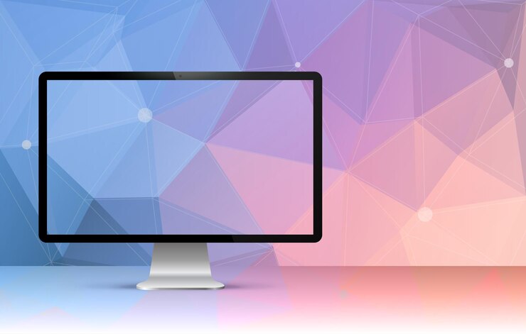 Illustrazione trasparente dello schermo del computer