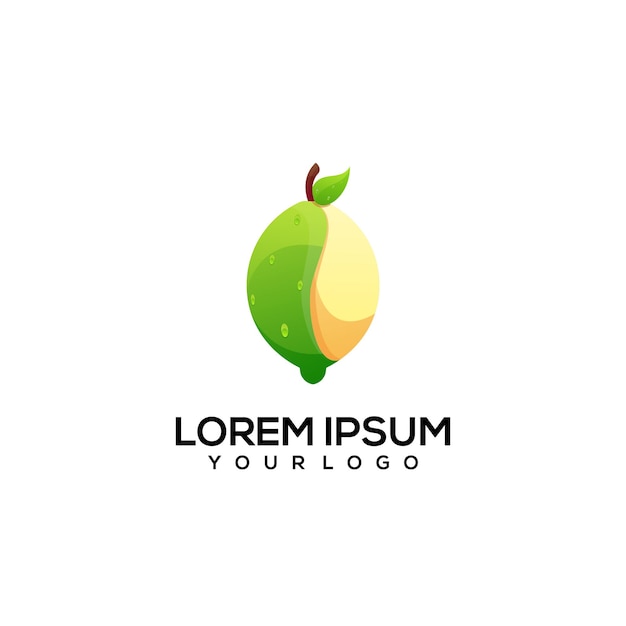 Illustrazione variopinta del logo del limone