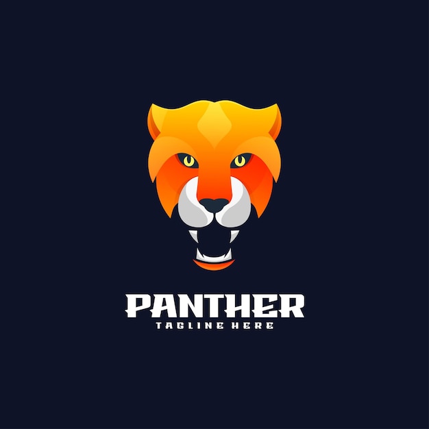 Illustrazione Vettore Panther mascotte stile Esport