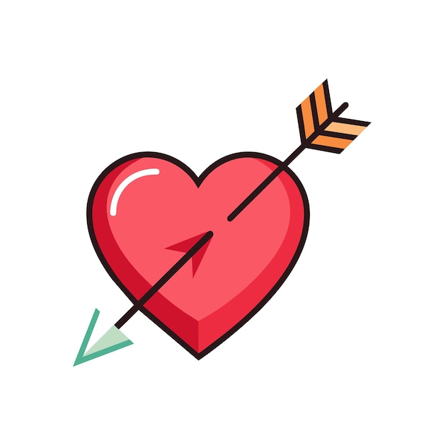 Illustrazione vettoriale a forma di cuore