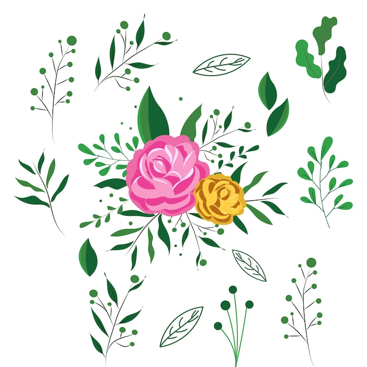 Vettore illustrazione vettoriale d'archivio di rose colorate
