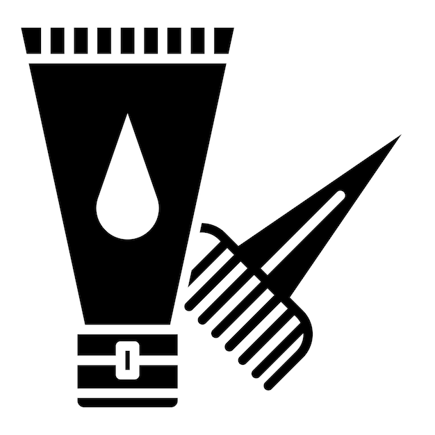 Illustrazione vettoriale dei colori dei capelli