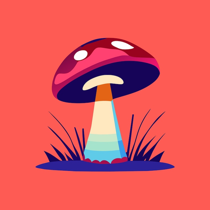 Vettore illustrazione vettoriale dei funghi
