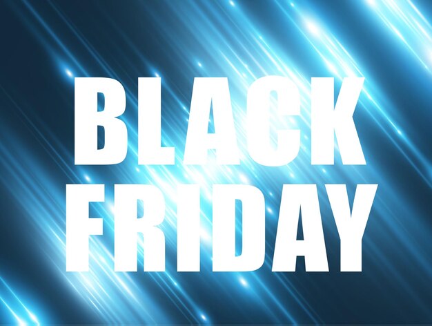 Illustrazione vettoriale del banner di vendita del black friday su sfondo rosso
