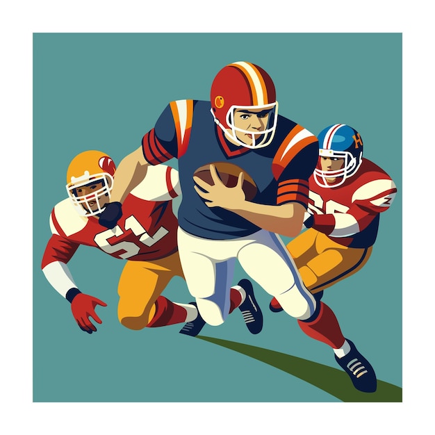 Illustrazione vettoriale del calcio americano
