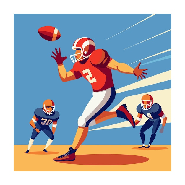 Illustrazione vettoriale del calcio americano