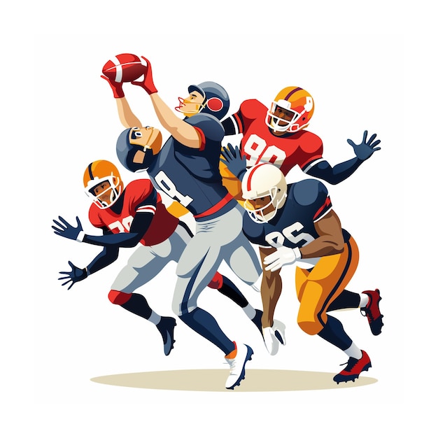 Illustrazione vettoriale del calcio americano