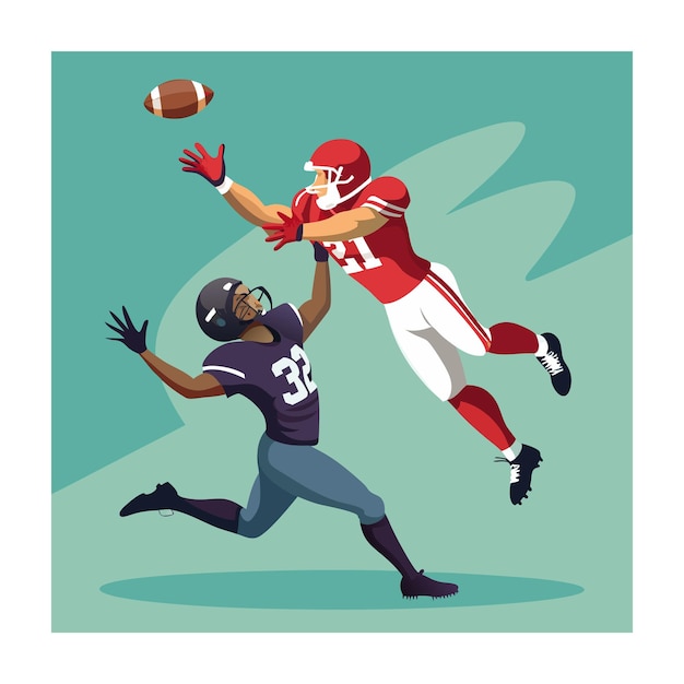 Illustrazione vettoriale del calcio americano