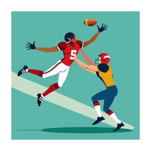 Illustrazione vettoriale del calcio americano