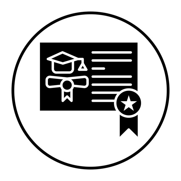 Illustrazione vettoriale del certificato