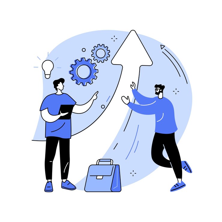 Vettore illustrazione vettoriale del concetto astratto di gestione della crisi