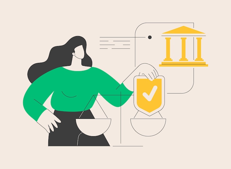Vettore illustrazione vettoriale del concetto astratto di responsabilità