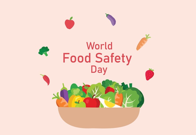 Illustrazione vettoriale del concetto della Giornata mondiale per la sicurezza alimentare